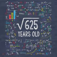 Square Root Of 625 25th Birthday 25 Year Old Gifts Math Bday Sweatshirt thumb 3