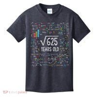 Square Root Of 625 25th Birthday 25 Year Old Gifts Math Bday Kids T-Shirt thumb 0
