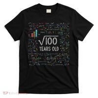 Square Root Of 100 10th Birthday 10 Year Old Gifts Math Bday T-Shirt thumb 0