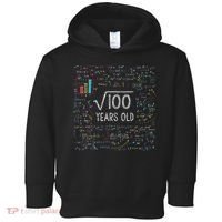 Square Root Of 100 10th Birthday 10 Year Old Gifts Math Bday Toddler Hoodie thumb 0