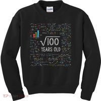 Square Root Of 100 10th Birthday 10 Year Old Gifts Math Bday Kids Sweatshirt thumb 0
