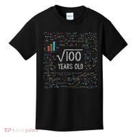 Square Root Of 100 10th Birthday 10 Year Old Gifts Math Bday Kids T-Shirt thumb 0