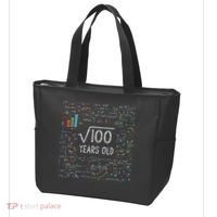 Square Root Of 100 10th Birthday 10 Year Old Gifts Math Bday Tote Bag thumb 3