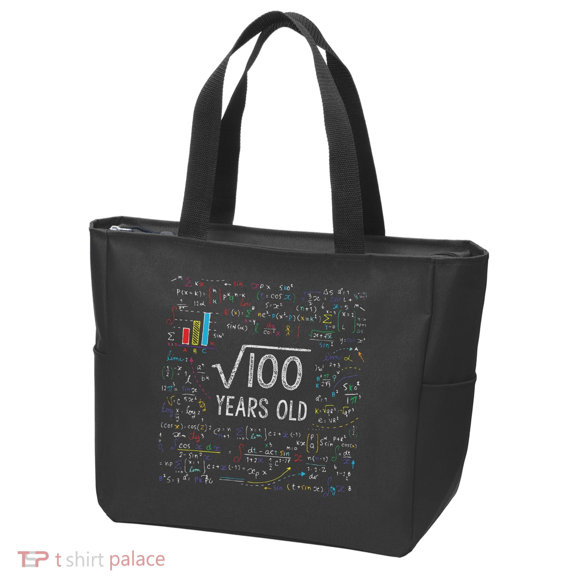 Square Root Of 100 10th Birthday 10 Year Old Gifts Math Bday Tote Bag