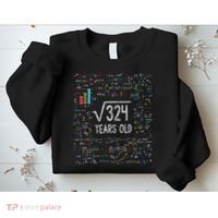 Square Root Of 324 18th Birthday 18 Year Old Gifts Math Bday Sweatshirt thumb 2