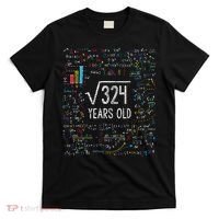 Square Root Of 324 18th Birthday 18 Year Old Gifts Math Bday T-Shirt thumb 0