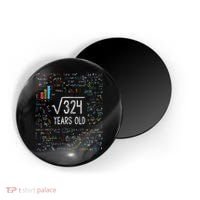 Square Root Of 324 18th Birthday 18 Year Old Gifts Math Bday Magnet thumb 0