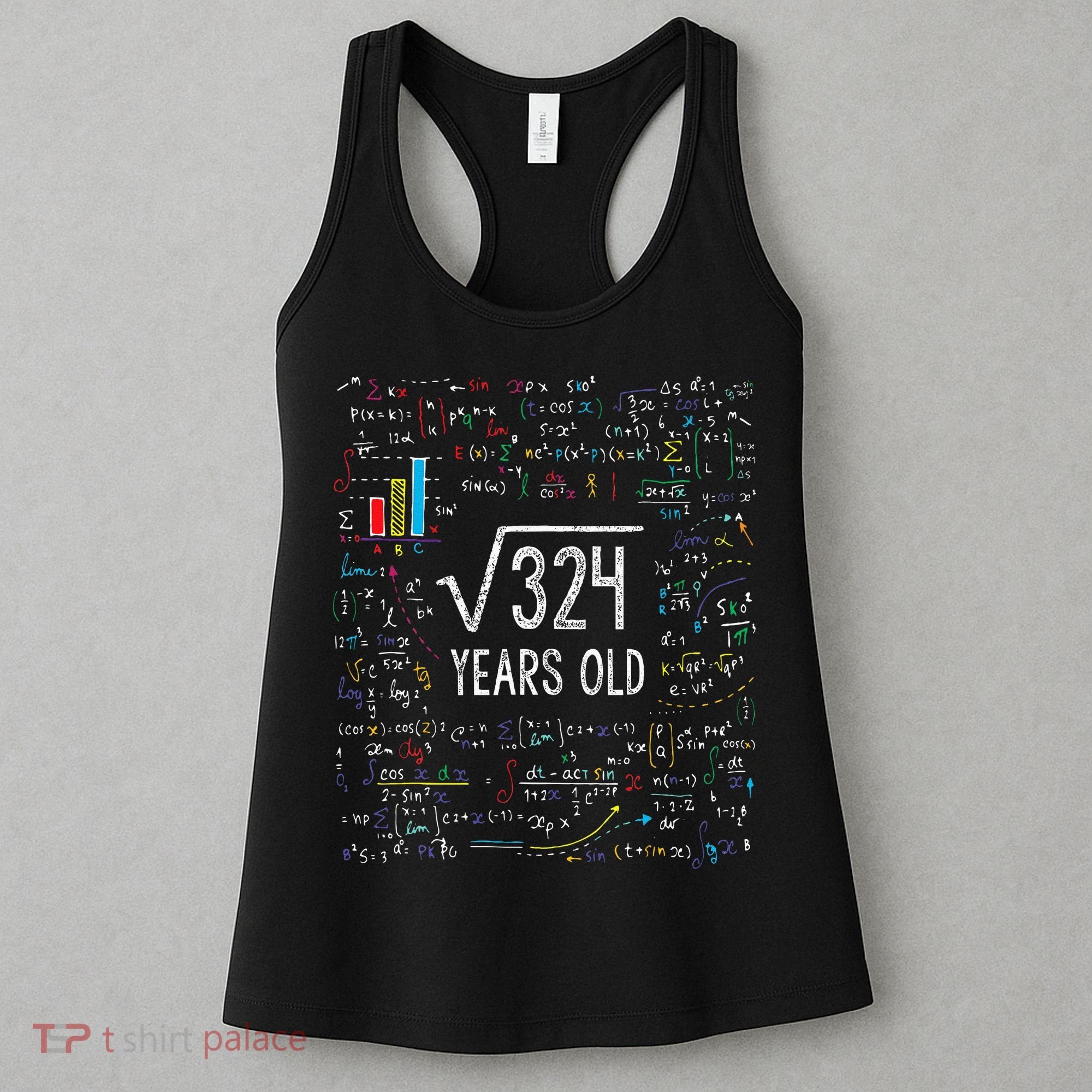 Square Root Of 324 18th Birthday 18 Year Old Gifts Math Bday Women's Tank Top