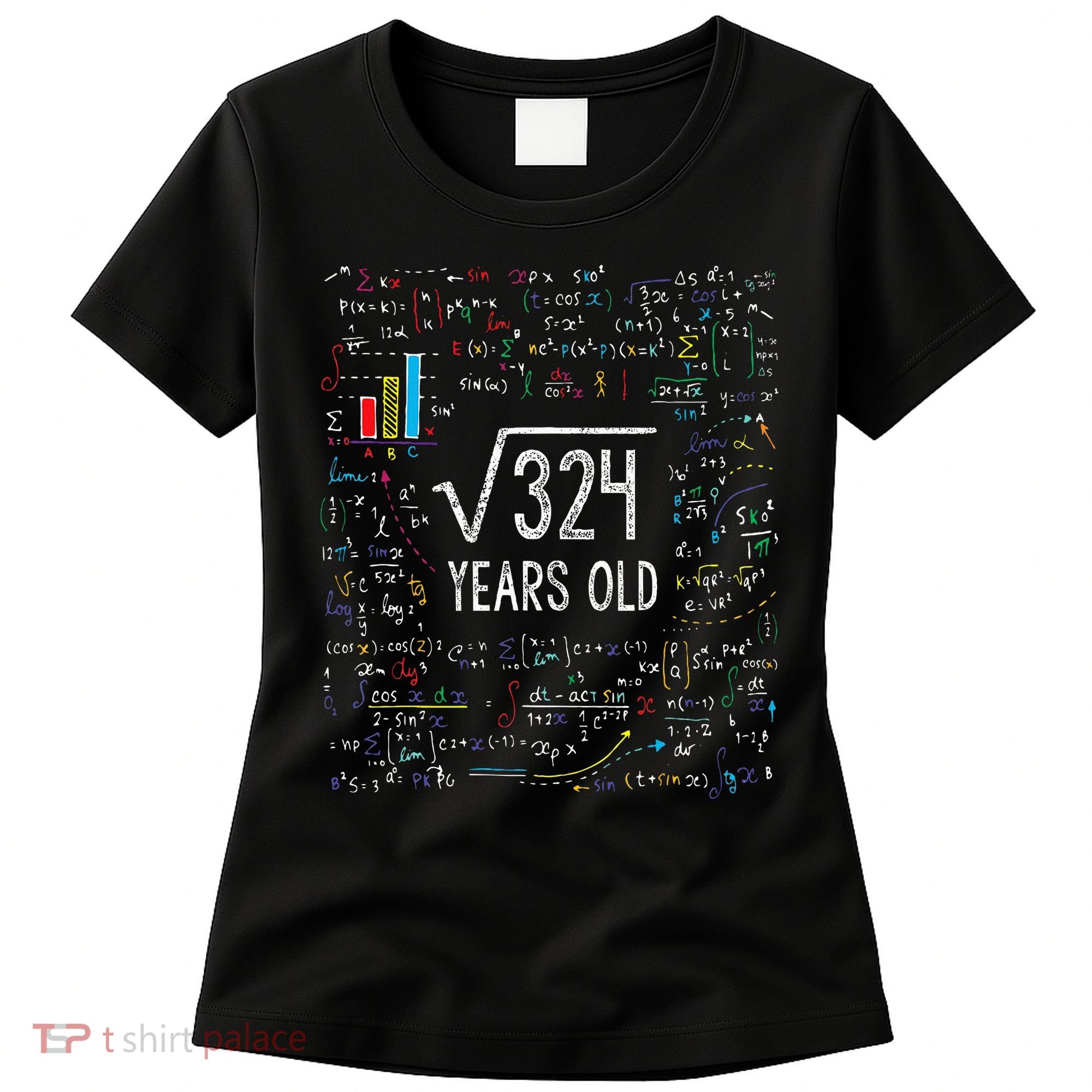Square Root Of 324 18th Birthday 18 Year Old Gifts Math Bday Women's T-Shirt