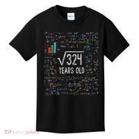 Square Root Of 324 18th Birthday 18 Year Old Gifts Math Bday Kids T-Shirt thumb 0
