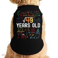 Square Root Of 49 7th Birthday 7 Years Old Birthday Doggie Tank thumb 0
