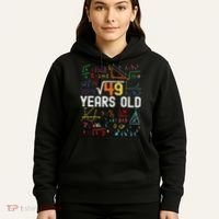 Square Root Of 49 7th Birthday 7 Years Old Birthday Hoodie thumb 5