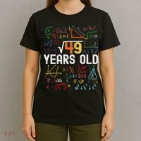 Square Root Of 49 7th Birthday 7 Years Old Birthday T-Shirt thumb 4