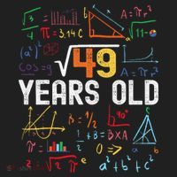 Square Root Of 49 7th Birthday 7 Years Old Birthday Beanie thumb 2