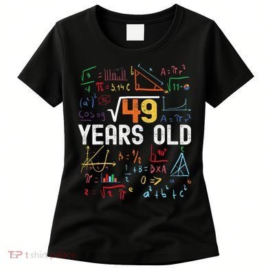 Square Root Of 49 7th Birthday 7 Years Old Birthday Women's T-Shirt