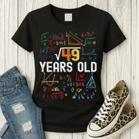 Square Root Of 49 7th Birthday 7 Years Old Birthday Women's T-Shirt thumb 3