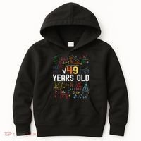 Square Root Of 49 7th Birthday 7 Years Old Birthday Kids Hoodie thumb 0