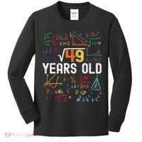 Square Root Of 49 7th Birthday 7 Years Old Birthday Kids Long Sleeve Shirt thumb 0