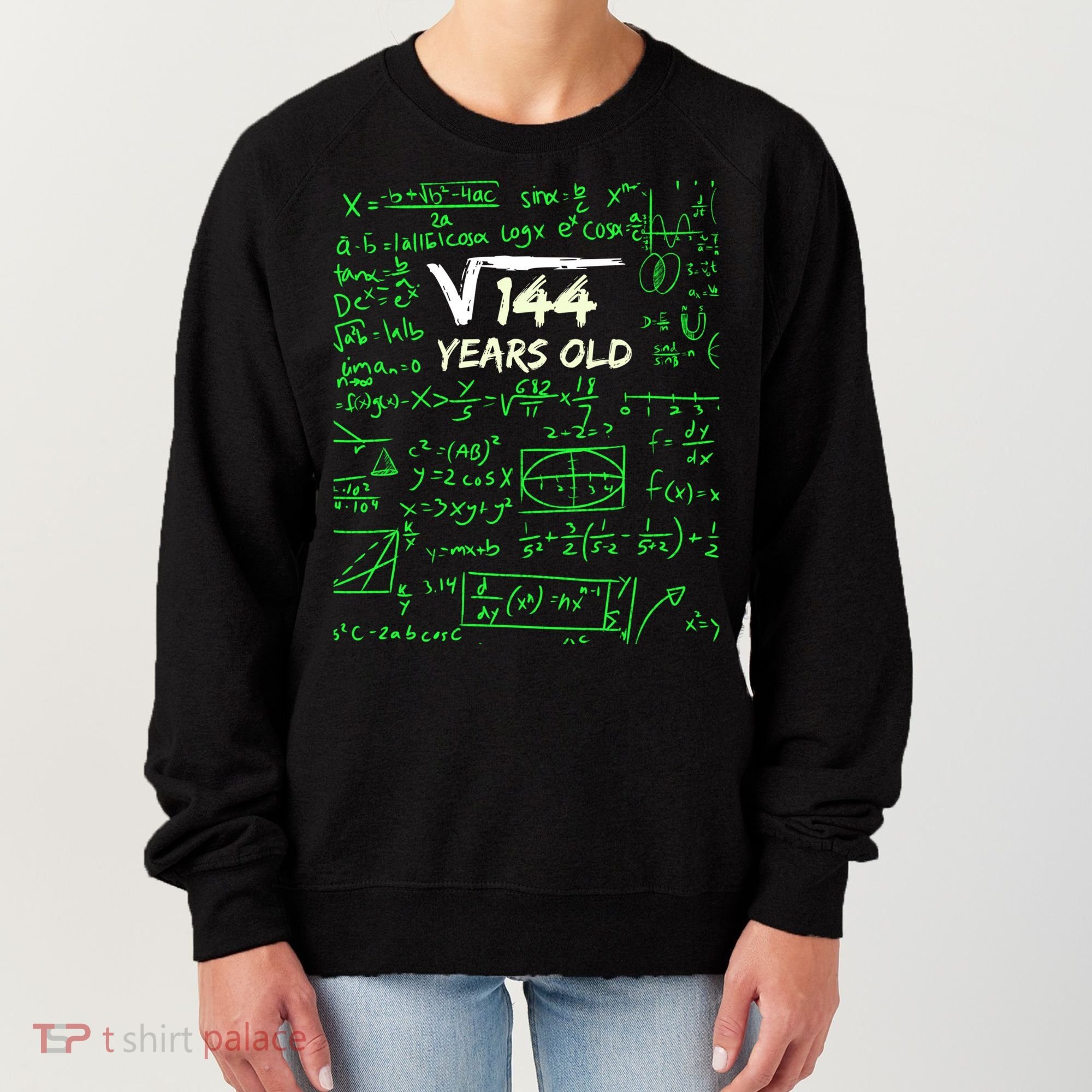 Square Root Of 144 12th Birthday 12 Years Old Gift Cool Gift Women's Sweatshirt