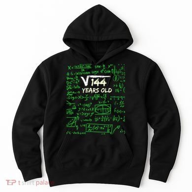 Square Root Of 144 12th Birthday 12 Years Old Gift Cool Gift Hoodie