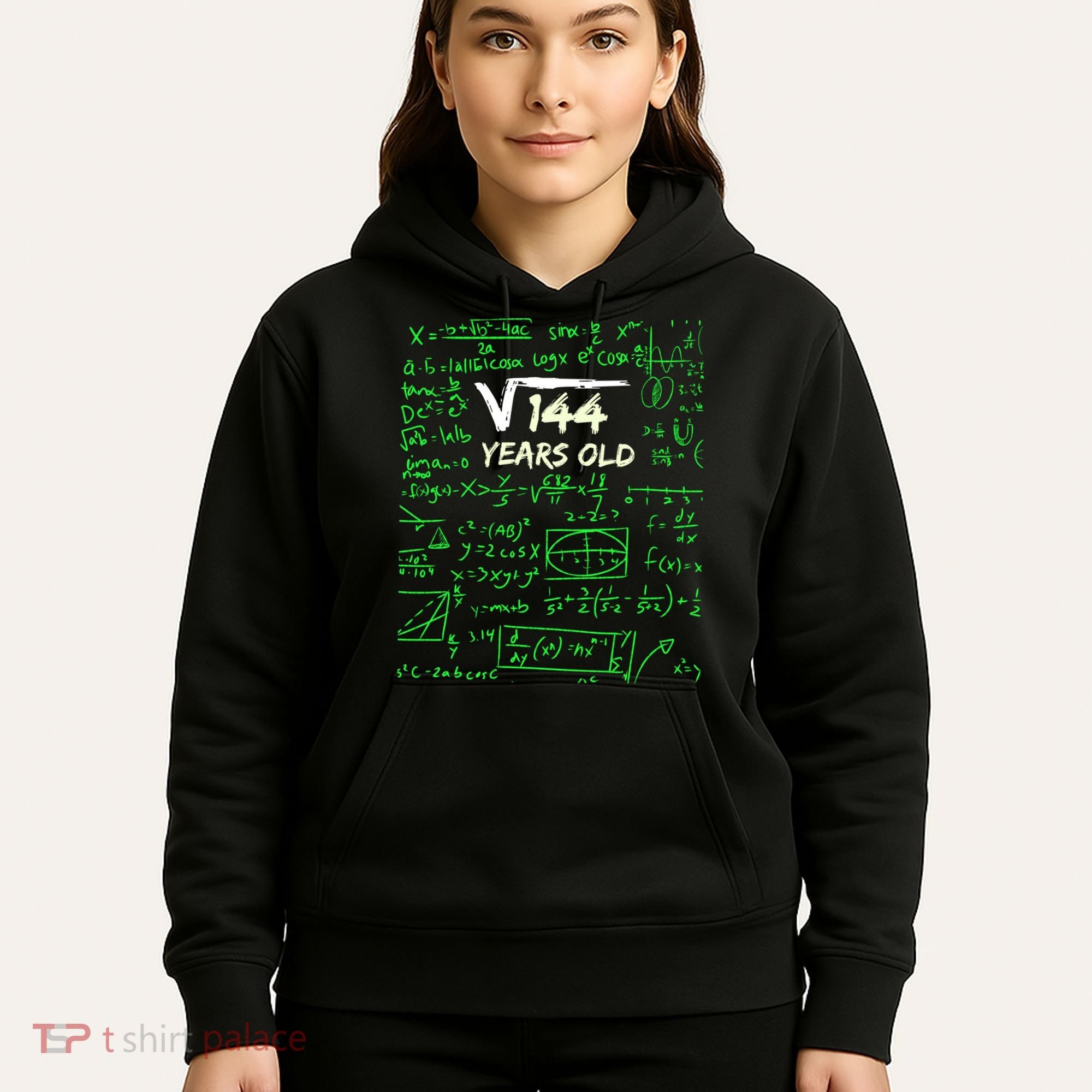 Square Root Of 144 12th Birthday 12 Years Old Gift Cool Gift Hoodie