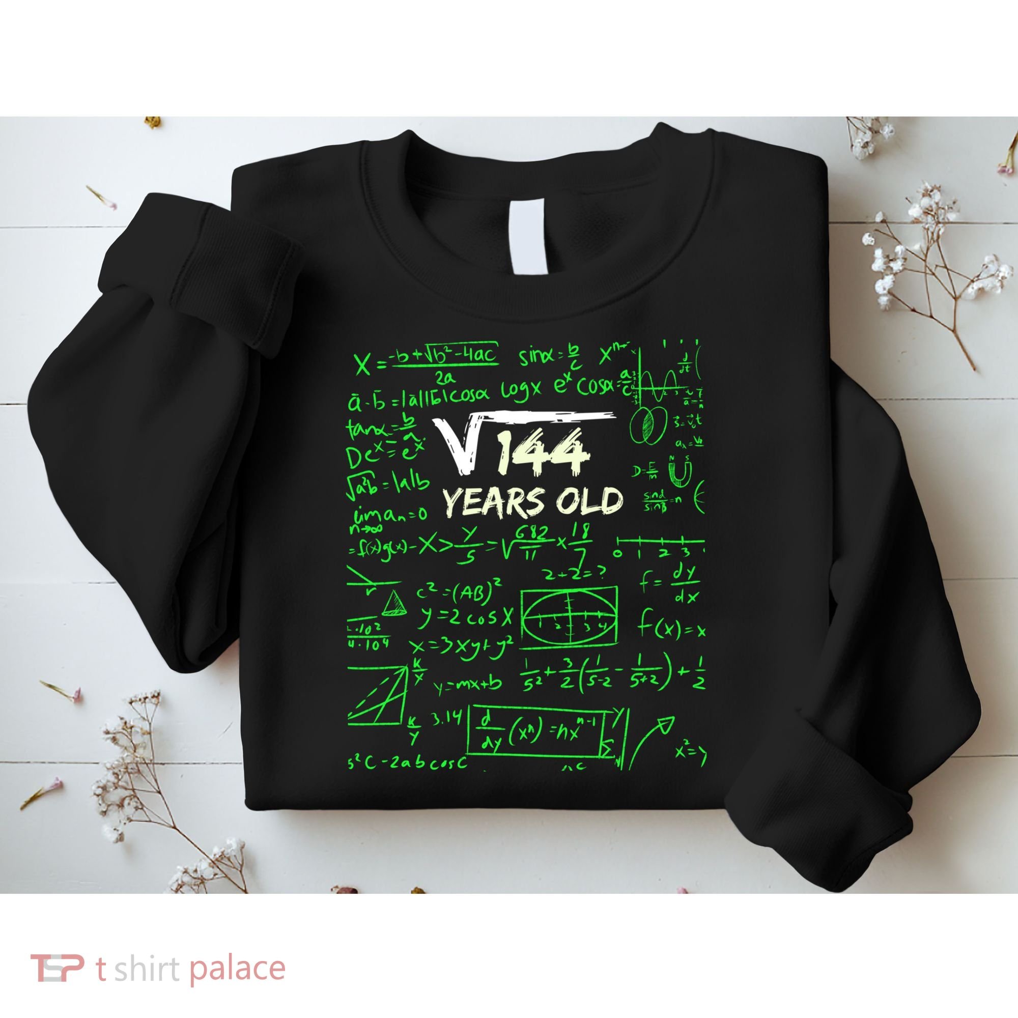 Square Root Of 144 12th Birthday 12 Years Old Gift Cool Gift Sweatshirt