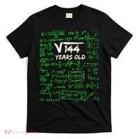 Square Root Of 144 12th Birthday 12 Years Old Gift Cool Gift T-Shirt thumb 0