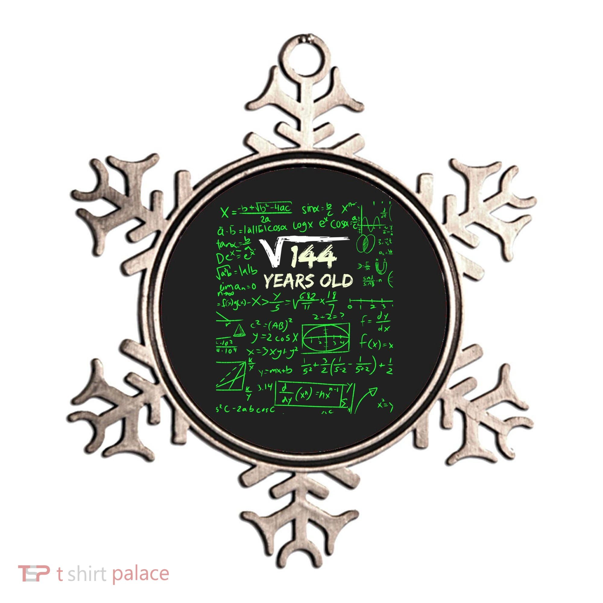 Square Root Of 144 12th Birthday 12 Years Old Gift Cool Gift Ornament