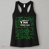 Square Root Of 144 12th Birthday 12 Years Old Gift Cool Gift Women's Tank Top thumb 3