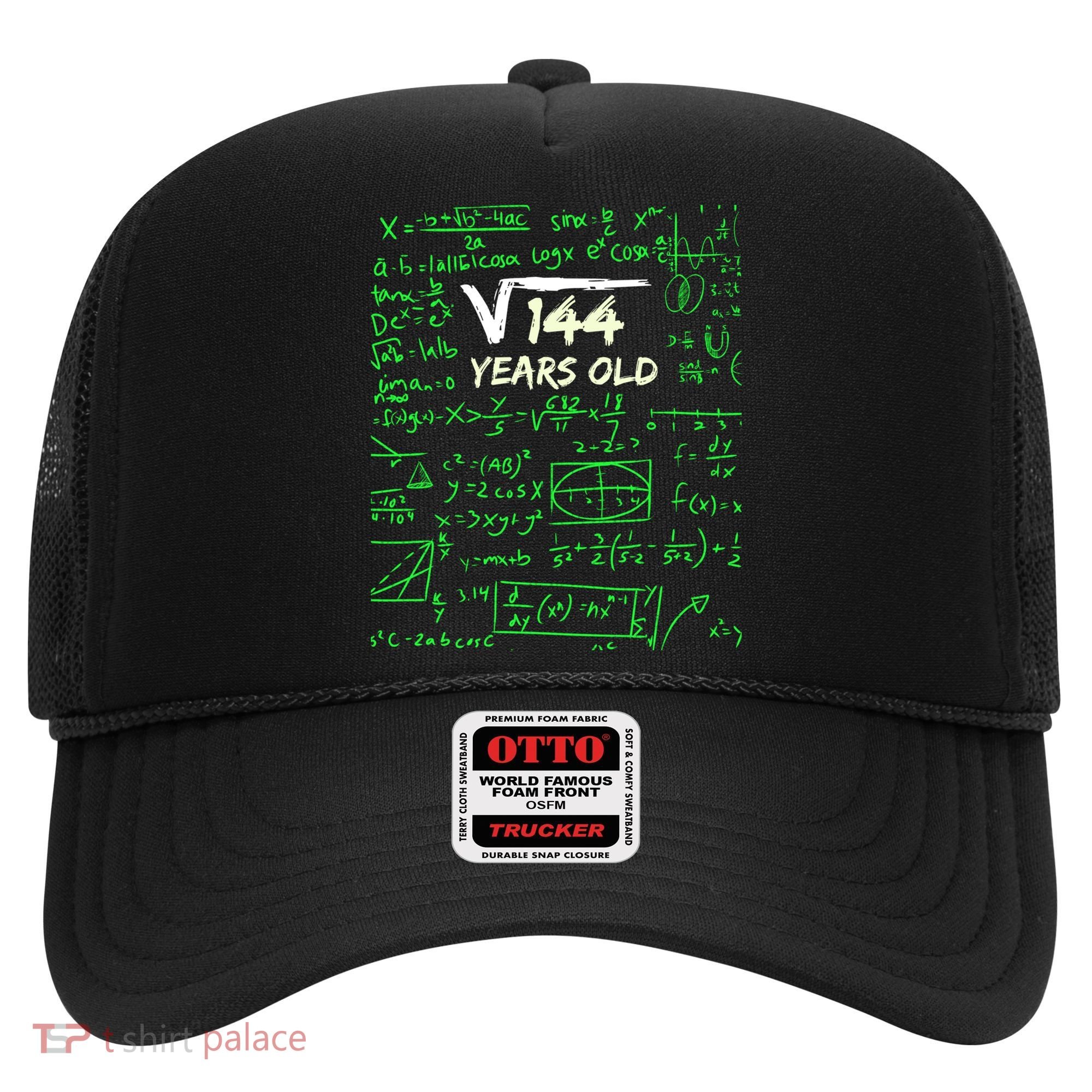 Square Root Of 144 12th Birthday 12 Years Old Gift Cool Gift Hat