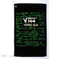 Square Root Of 144 12th Birthday 12 Years Old Gift Cool Gift Golf Towel thumb 0