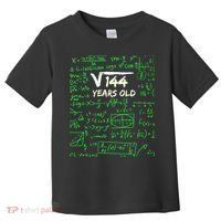 Square Root Of 144 12th Birthday 12 Years Old Gift Cool Gift Toddler T-Shirt thumb 0