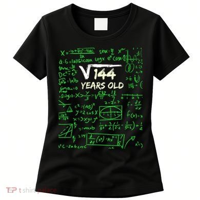 Square Root Of 144 12th Birthday 12 Years Old Gift Cool Gift Women's T-Shirt