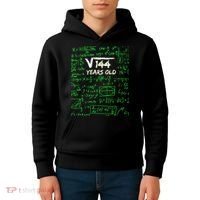 Square Root Of 144 12th Birthday 12 Years Old Gift Cool Gift Kids Hoodie thumb 4