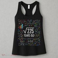 Square Root Of 225 15th Birthday 15 Year Old Gifts Math Bday Women's Tank Top thumb 3
