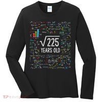 Square Root Of 225 15th Birthday 15 Year Old Gifts Math Bday Women's Long Sleeve Shirt thumb 0