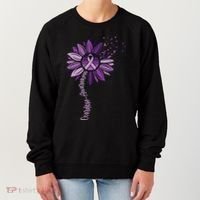 Sunflower Ribbons Overdose Awareness Women's Sweatshirt thumb 0