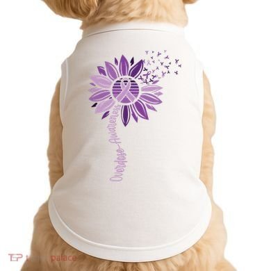 Sunflower Ribbons Overdose Awareness Doggie Tank