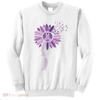 Sunflower Ribbons Overdose Awareness Sweatshirt thumb 0