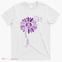 Sunflower Ribbons Overdose Awareness T-Shirt thumb 0