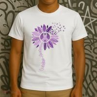 Sunflower Ribbons Overdose Awareness T-Shirt thumb 3