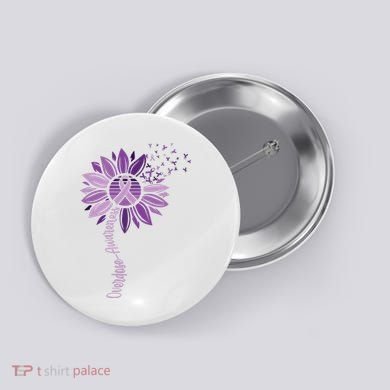 Sunflower Ribbons Overdose Awareness Button