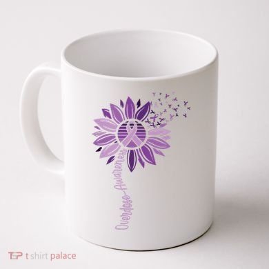 Sunflower Ribbons Overdose Awareness Coffee Mug