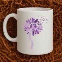 Sunflower Ribbons Overdose Awareness Coffee Mug thumb 2