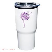 Sunflower Ribbons Overdose Awareness Tumbler thumb 0