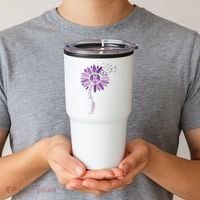 Sunflower Ribbons Overdose Awareness Tumbler thumb 2