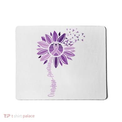 Sunflower Ribbons Overdose Awareness Mousepad