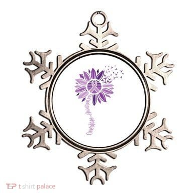 Sunflower Ribbons Overdose Awareness Ornament