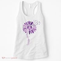 Sunflower Ribbons Overdose Awareness Women's Tank Top thumb 0