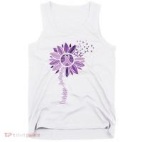 Sunflower Ribbons Overdose Awareness Tank Top thumb 0